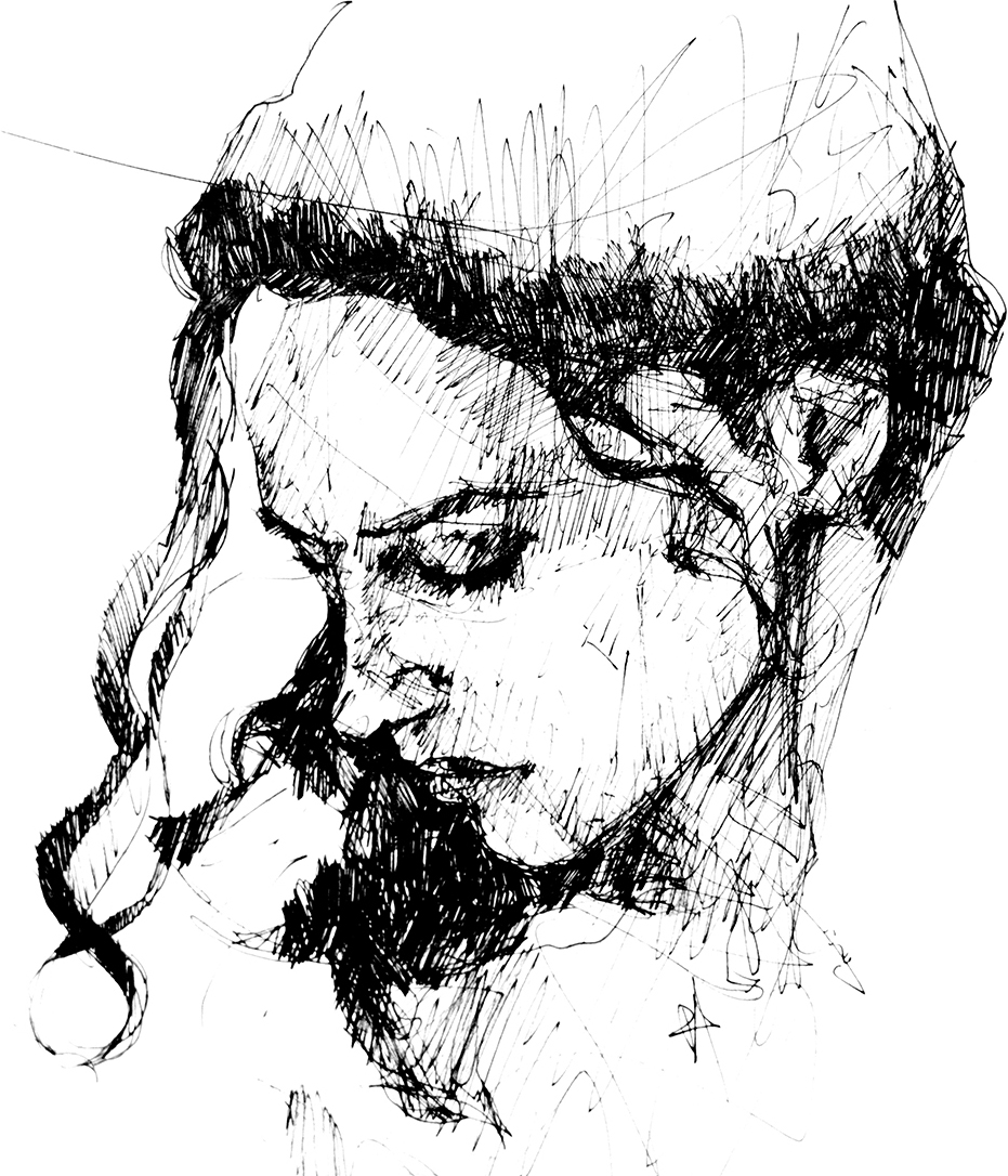 Portrait dessin de Pierre-Alban Vêque
